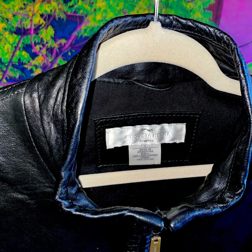 Etiqueta Negra] Designer goat leather jacket